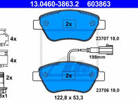 Set placute frana,frana disc FIAT FIORINO caroserie inchisa/combi (225) (2007 - 2020) ATE 13.0460-3863.2