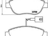 Set placute frana,frana disc FIAT FIORINO caroserie inchisa/combi (225) (2007 - 2020) BREMBO P 23 137
