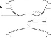 Set placute frana,frana disc FIAT GRANDE PUNTO (199) (2005 - 2016) TEXTAR 2370901 piesa NOUA