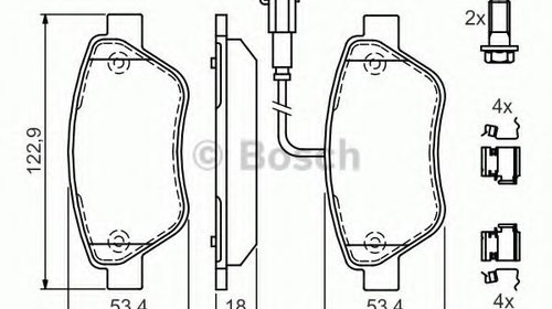 Set placute frana,frana disc FIAT LINEA (323)