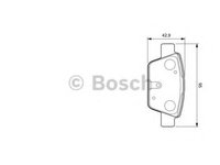 Set placute frana,frana disc FIAT MULTIPLA (186), FIAT STILO (192), FIAT STILO Multi Wagon (192) - BOSCH 0 986 424 594