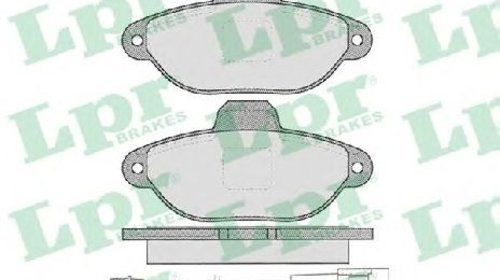 Set placute frana, frana disc FIAT PANDA ( 16