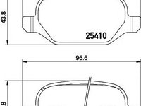 Set placute frana,frana disc FIAT PANDA (519, 319) - MINTEX MDB3332