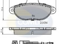 Set placute frana,frana disc FIAT PANDA Van (169) (2004 - 2016) COMLINE CBP2509 piesa NOUA