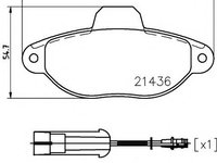 Set placute frana,frana disc FIAT PUNTO (176) (1993 - 1999) TEXTAR 2143603