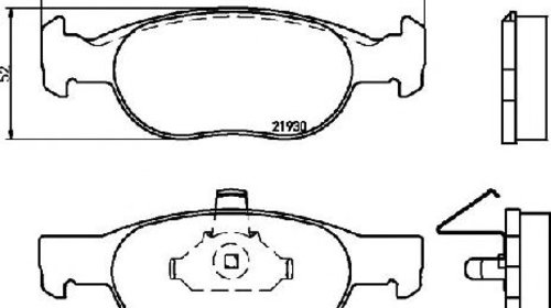 Set placute frana, frana disc FIAT PUNTO ( 18