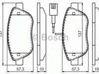 Set placute frana,frana disc FIAT PUNTO (199), FIAT RITMO III (198), FIAT 500 (312) - BOSCH 0 986 494 464