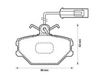 Set placute frana,frana disc FIAT REGATA limuzina (138), FIAT REGATA Weekend, FIAT STRADA Cabriolet - STOP 571330S