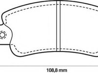 Set placute frana,frana disc FIAT REGATA limuzina (138), FIAT REGATA Weekend, FIAT STRADA Cabriolet - STOP 571464S