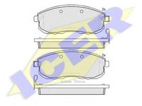 Set placute frana,frana disc FIAT SEDICI, SUZUKI SX4 (EY, GY), NISSAN VERSA hatchback (C11X) - ICER 181882