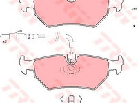 Set placute frana,frana disc FIAT ULYSSE (220) (1994 - 2002) TRW GDB1258