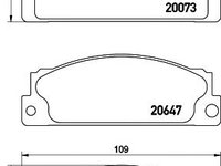 Set placute frana,frana disc FIAT X 1/9 (128 AS), FIAT STRADA Cabriolet, FIAT STRADA I (138A) - TEXTAR 2007306