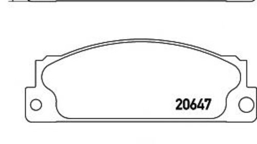 Set placute frana,frana disc FIAT X 1/9 (128 