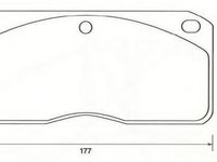 Set placute frana,frana disc FORD Cargo, VOLVO FL 6, VOLVO FL 4 - JURID 2930209560