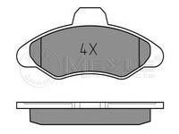 Set placute frana,frana disc FORD ESCORT Mk V (GAL), FORD ESCORT Mk V combi (GAL, AVL), FORD ESCORT Mk VI Cabriolet (ALL) - MEYLE 025 211 7118