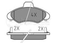 Set placute frana,frana disc FORD ESCORT Mk VII (GAL, AAL, ABL), FORD ESCORT Mk VII limuzina (GAL, AFL), FORD ESCORT Mk VII combi (GAL, ANL) - MEYLE 0