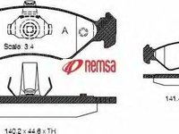 Set placute frana,frana disc FORD FIESTA Mk III (GFJ), FORD FIESTA Mk IV (JA_, JB_), MAZDA SOHO III (JASM, JBSM) - METZGER 0285.30