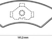 Set placute frana,frana disc FORD FIESTA Mk III (GFJ), FORD FIESTA Mk IV (JA_, JB_), FORD KA (RB_) - JURID 571412J