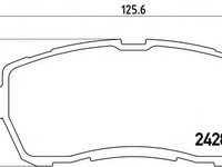 Set placute frana,frana disc FORD FIESTA VI (2008 - 2016) BREMBO P 24 072 piesa NOUA