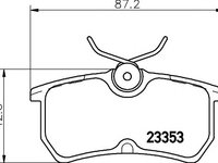 Set placute frana,frana disc FORD FOCUS (DAW, DBW), FORD FOCUS Clipper (DNW), FORD FOCUS limuzina (DFW) - MINTEX MDB1959