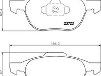 Set placute frana,frana disc FORD FOCUS (DAW, DBW), FORD FOCUS Clipper (DNW), FORD FOCUS limuzina (DFW) - HELLA PAGID 8DB 355 011-191