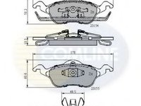 Set placute frana,frana disc FORD FOCUS (DAW, DBW) (1998 - 2007) COMLINE CBP0490 piesa NOUA