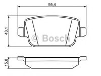 Set placute frana,frana disc FORD FOCUS II (DA) (2004 - 2012) BOSCH 0 986 494 247 piesa NOUA