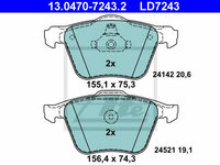 Set placute frana,frana disc FORD GALAXY (WA6) (2006 - 2015) ATE 13.0470-7243.2 piesa NOUA