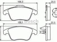 Set placute frana,frana disc FORD GALAXY (WA6) (2006 - 2015) BOSCH 0 986 494 169