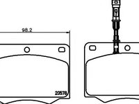 Set placute frana,frana disc FORD GRANADA (GU), FORD GRANADA Break (GNU) - MINTEX MGB692