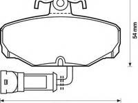 Set placute frana,frana disc FORD GRANADA I (GAE, GGE), FORD GRANADA Mk III limuzina (GGE), FORD SIERRA hatchback (GBC, GBG) - JURID 571408J