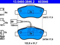 Set placute frana,frana disc FORD KA (RU8) (2008 - 2016) ATE 13.0460-3846.2 piesa NOUA