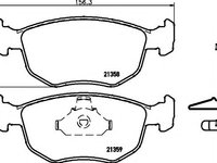 Set placute frana,frana disc FORD MONDEO (GBP), FORD MONDEO combi (BNP), FORD ESCORT Mk VI (GAL) - MINTEX MDB1895