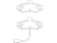 Set placute frana,frana disc FORD MONDEO (GBP), FORD MONDEO combi (BNP), FORD MONDEO Mk II (BAP) - WAGNER WBP23410A