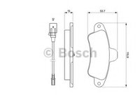 Set placute frana,frana disc FORD MONDEO (GBP), FORD MONDEO combi (BNP), FORD MONDEO Mk II (BAP) - BOSCH 0 986 460 991