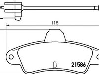 Set placute frana,frana disc FORD MONDEO (GBP), FORD MONDEO combi (BNP), FORD MONDEO limuzina (GBP) - MINTEX MDB1588