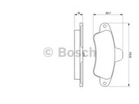 Set placute frana,frana disc FORD MONDEO II (BAP) (1996 - 2000) BOSCH 0 986 424 277 piesa NOUA