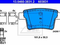 Set placute frana,frana disc FORD MONDEO III (B5Y) (2000 - 2007) ATE 13.0460-3831.2 piesa NOUA