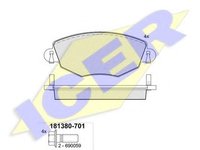 Set placute frana,frana disc FORD MONDEO Mk III limuzina (B4Y), FORD MONDEO Mk III (B5Y), FORD MONDEO Mk III combi (BWY) - ICER 181380-701