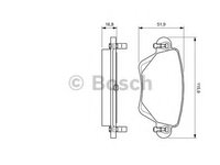 Set placute frana,frana disc FORD MONDEO Mk III combi (BWY) (2000 - 2007) BOSCH 0 986 494 046