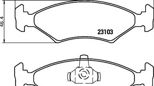 Set placute frana,frana disc FORD SIERRA hatc