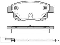 Set placute frana,frana disc FORD TOURNEO CONNECT (2002 - 2016) REMSA 1252.01 piesa NOUA