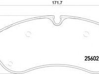 Set placute frana,frana disc FORD TOURNEO CUSTOM bus (2012 - 2016) BREMBO P 24 152 piesa NOUA