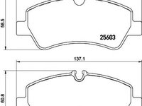 Set placute frana,frana disc FORD TOURNEO CUSTOM bus, FORD TRANSIT CUSTOM caroserie, FORD TRANSIT CUSTOM bus - MINTEX MDB3370