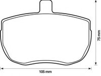 Set placute frana,frana disc FORD TRANSIT bus (T_ _), FORD TRANSIT bus (V_ _), FORD TRANSIT Van (T_ _) - STOP 571250S