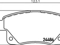 Set placute frana,frana disc FORD TRANSIT bus, FORD TRANSIT caroserie, FORD TRANSIT platou / sasiu - HELLA PAGID 8DB 355 012-781