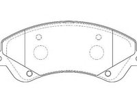 Set placute frana,frana disc FORD TRANSIT bus, FORD TRANSIT caroserie, FORD TRANSIT platou / sasiu - WAGNER WBP24485A