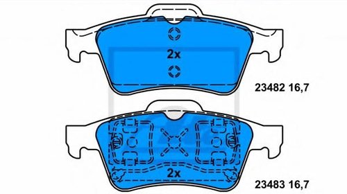 Set placute frana,frana disc FORD TRANSIT CON