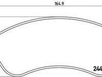 Set placute frana,frana disc FORD TRANSIT platou / sasiu (2006 - 2020) BREMBO P 24 064