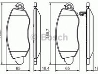 Set placute frana,frana disc FORD TRANSIT platou / sasiu (FM_ _, FN_ _) (2000 - 2006) BOSCH 0 986 494 047